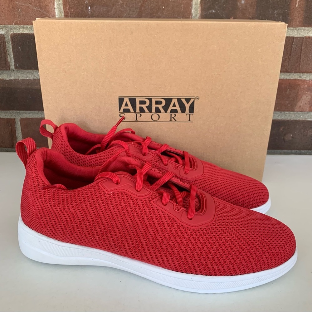 Array Womens Nadia Red lace up Athletic and Training Shoes sneakers US 10 M MINT